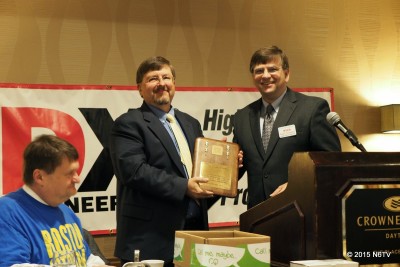 K5ZD presents CQ Contest Hall of Fame award to K1DG
