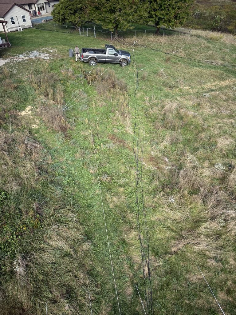 Mike WA3C manning the winch